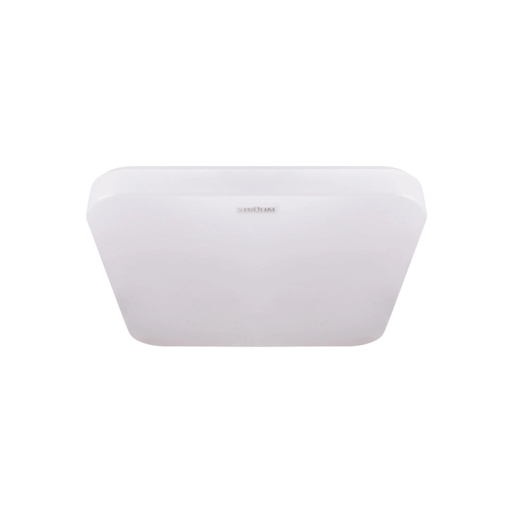 Plafoniera bagno Struhm Urania quadrata bianca 21cm 12W
