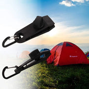12 pezzi di clip D grandi per ombrelloni in plastica, per tenda, outdoor, nero