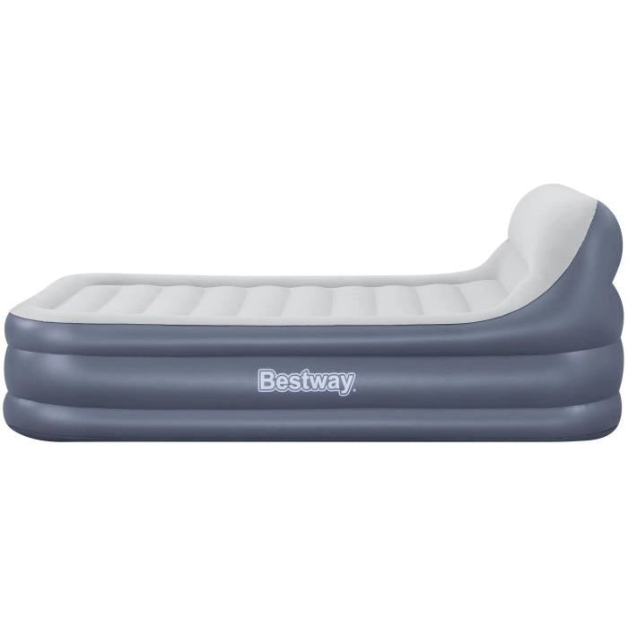 Letto gonfiabile - BESTWAY - 67923 - Tritech SleekFlow - 2 posti, 226 x 152 x 84 cm, testiera, pompa integrata