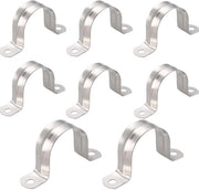 Pijpband Klem in 304 Acciaio Inossidabile - Duraturo e Resistente alla Corrosione - 35 mm - per Fissaggio di Tubi - 8 pezzi