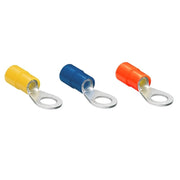 Trade Shop - Set 100 Pz Capicorda Terminale Ad Occhiello Isolato Per Cavi 1.5-2.5mm² M4 Rv2-4 -