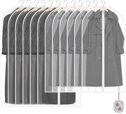 Housse per abiti, 12 pezzi di housses trasparenti con tasche per profumo, 60 x 120/100 cm houssa per costumi, organizzatore di abiti, impermeabile, houssa per protezione di abiti per abiti da sera, abiti da sposa, giacche, camicie.