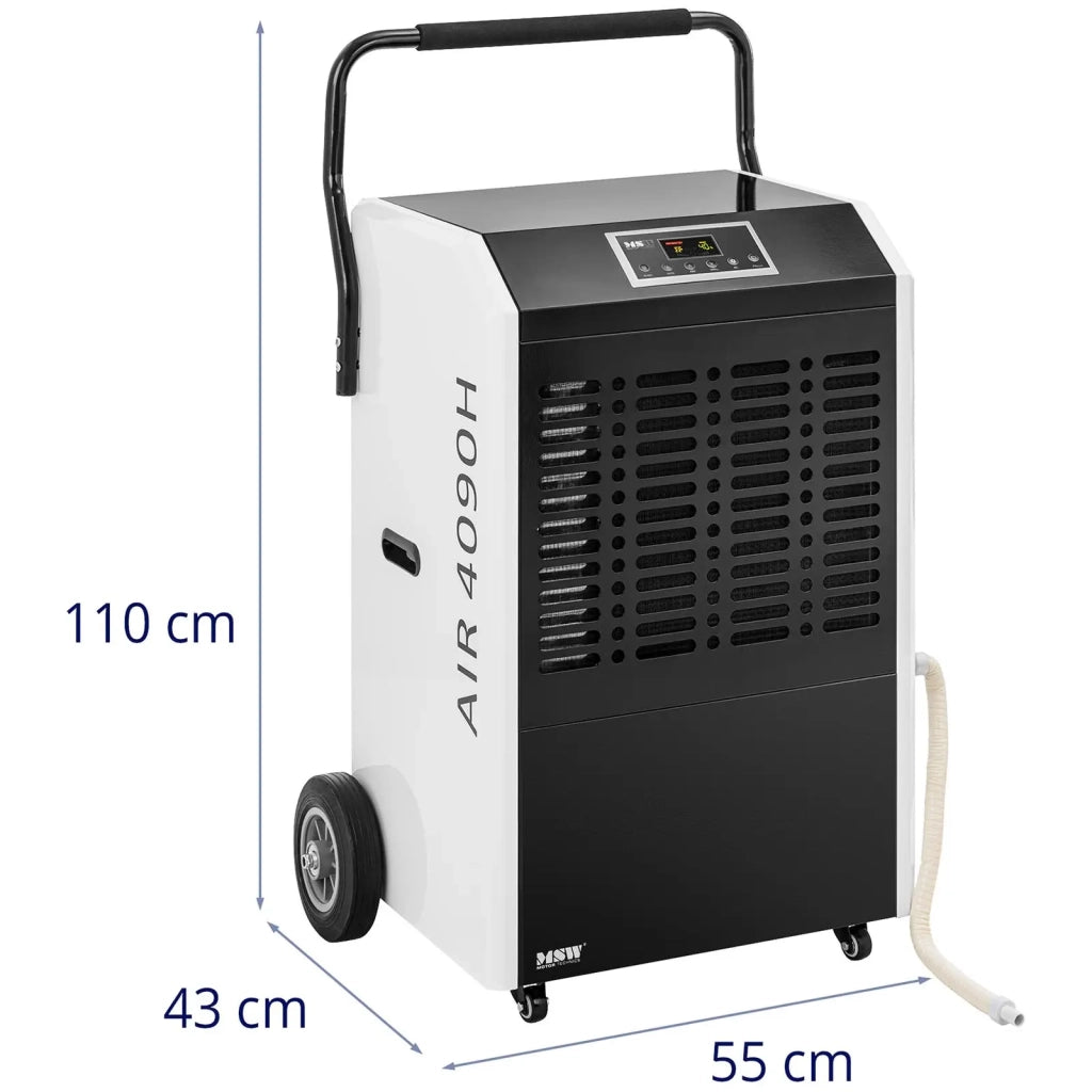 Deumidificatore professionale 138 litri / 24 ore 70-100 m² 857 m³/h con maniglia in acciaio bianco 14_0008877