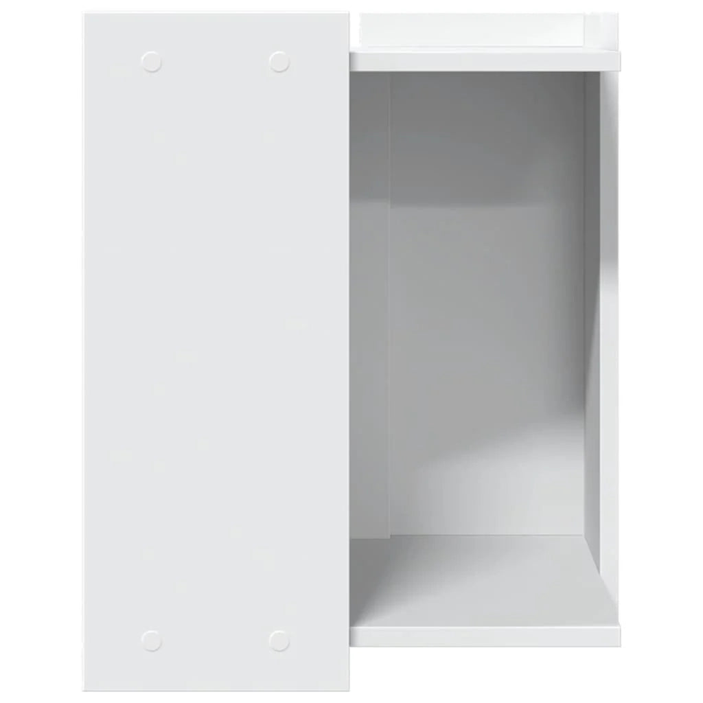 Mobiletto per lettiera per gatti in legno ingegnerizzato bianco 02_0043310