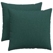 Cuscini da Divano 2 pz | Cuscini per sedie Verde Scuro 50 x 50 cm Tessuto