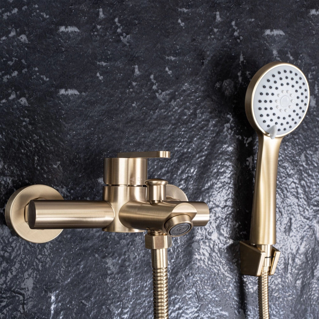 Rubinetto Da Vasca Rea Ontario Brush Gold