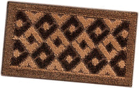 Zerbino Ingresso 50x80 cm Asciugapassi Assorbente Antiscivolo Vellutato Made In Italy Marrone