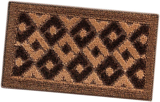 Zerbino Ingresso 50x80 cm Asciugapassi Assorbente Antiscivolo Vellutato Made In Italy Marrone