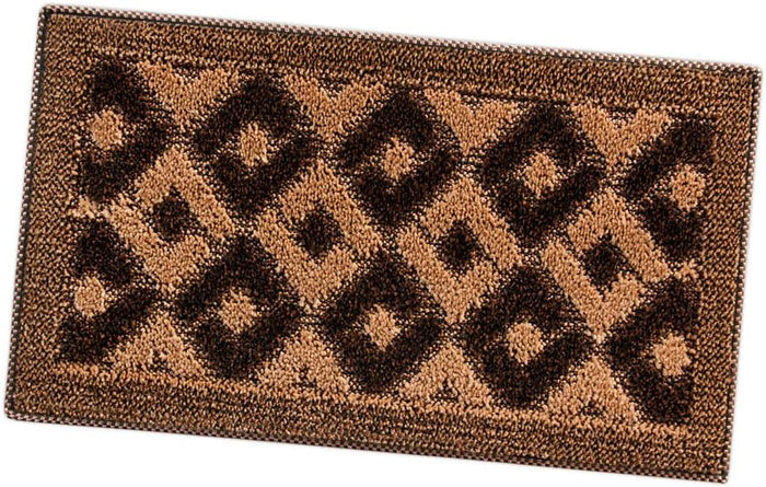 Zerbino Ingresso 50x80 cm Asciugapassi Assorbente Antiscivolo Vellutato Made In Italy Marrone