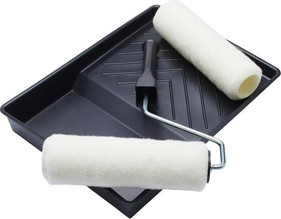 Kit di carrello a rulli per verniciatura a immersione 9x4,5 cm 4 pezzi, con telaio e kit di caricamento per vernici emulsionabili