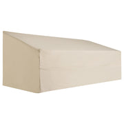 Copertura per Divano da Giardino 3 Posti ¨C zephmum ¨C Beige Impermeabile 218x111x101 cm