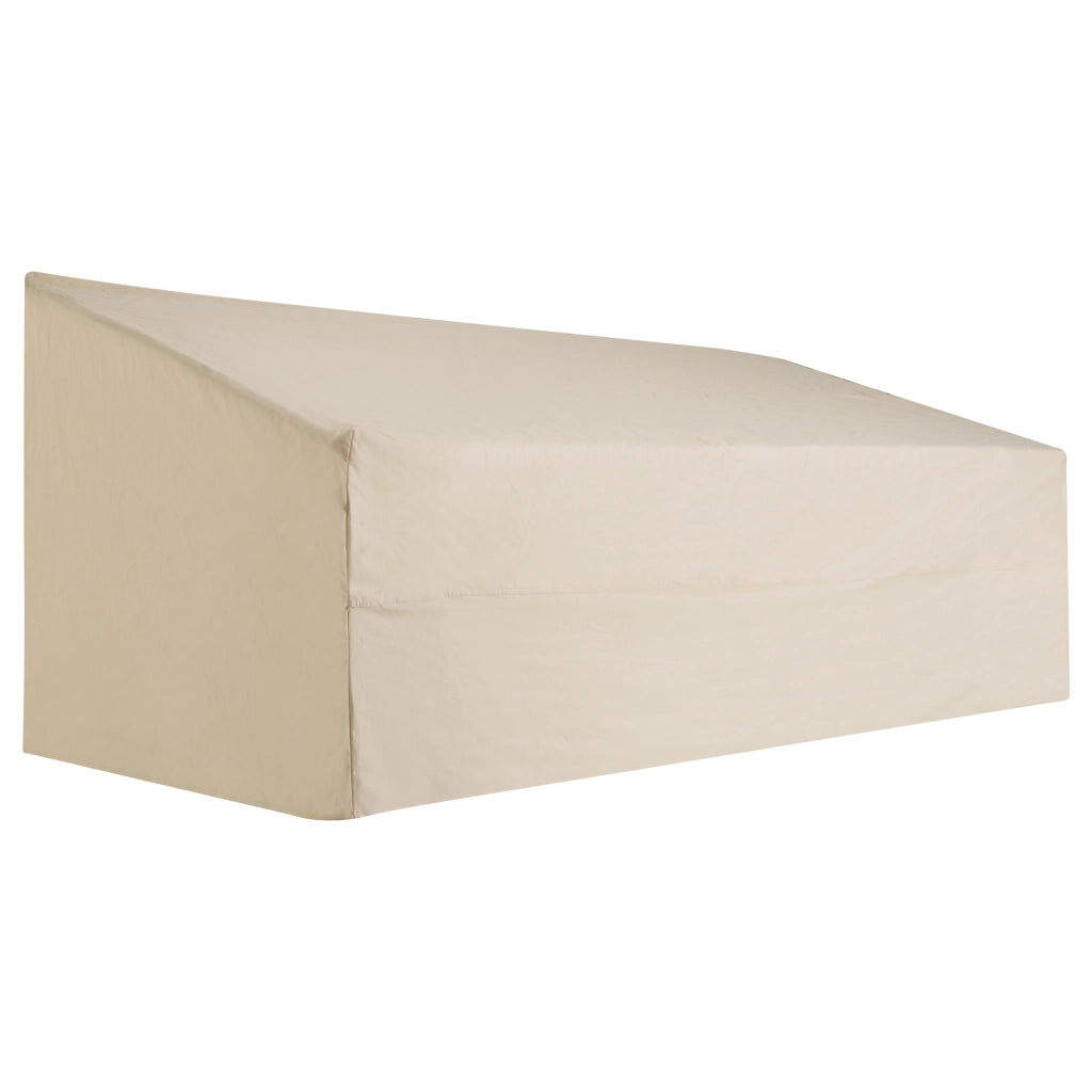 Copertura per Divano da Giardino 3 Posti ¨C zephmum ¨C Beige Impermeabile 218x111x101 cm