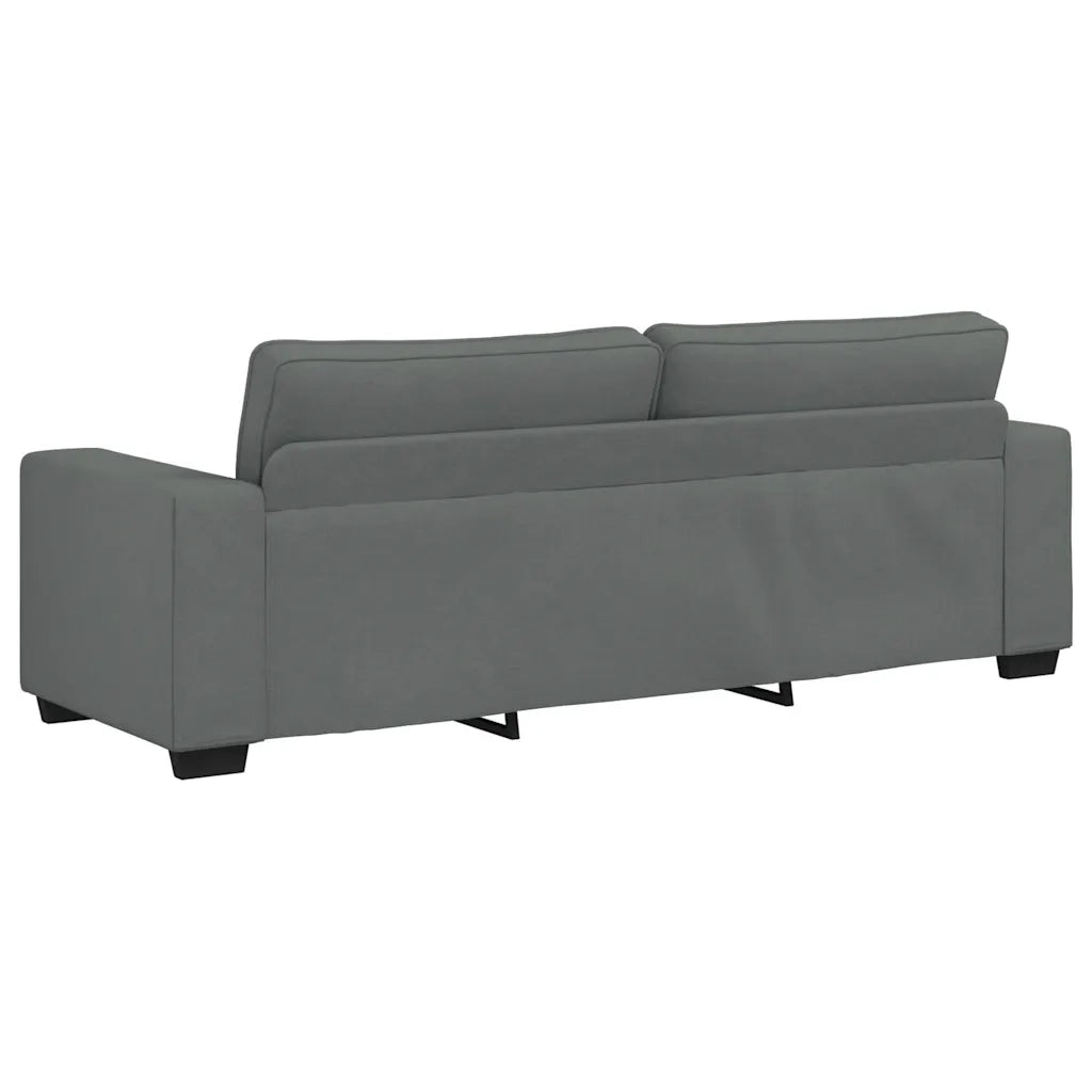 Divano a 3 Posti Grigio Chiaro 220x77x82 cm in Tessuto 4105177