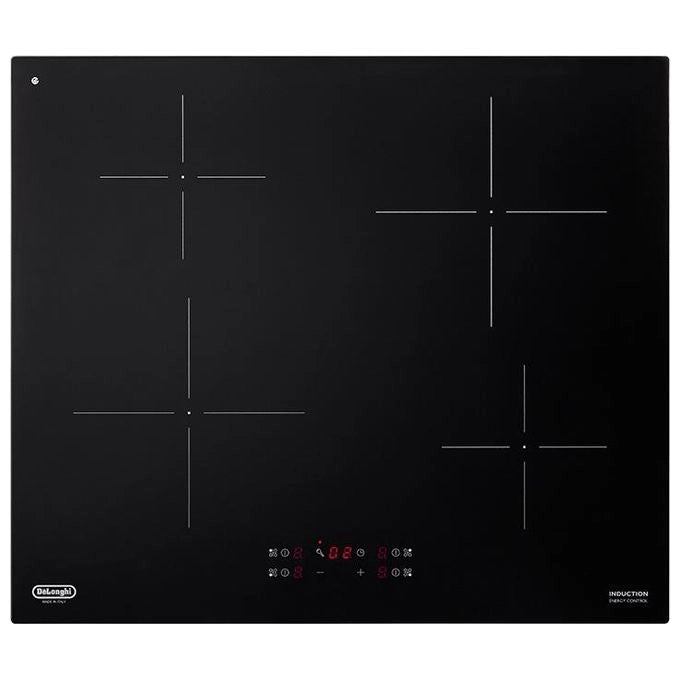 De’Longhi PIN 62 Nero Da incasso 60 cm Piano cottura a induzione 4 Fornello(i)