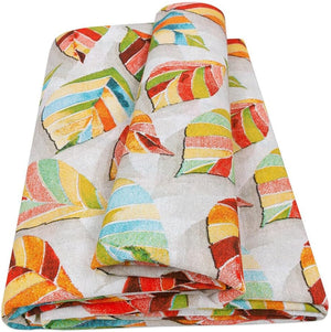 Telo Arredo Cotone 170x280 Cm Copridivano Floreale Granfoulard Tessuto Copritutto Lavabile Dis_A