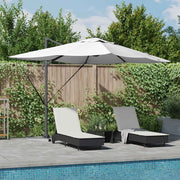Ombrellone Sabbia 352 x 251 x 265 cm Poliestere e Alluminio 42003327