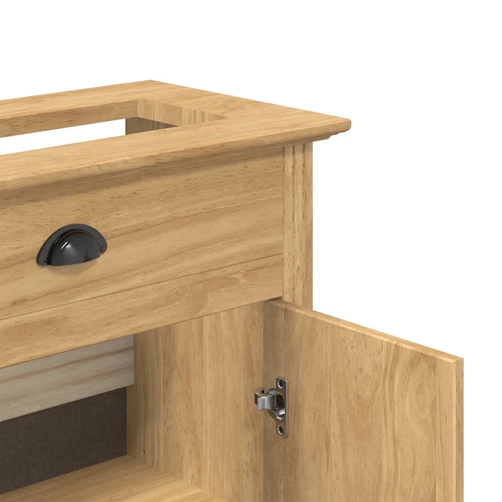 Mobile da Bagno con porta BODO Marrone miele 70 x 35 x 80 cm 42023474