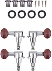 Set di 4 Chiavi per Ukulele - Macchine Testa a Guscio - Assemblaggio Facile - Resistente alla Ruggine - Alta Stabilità - Chiavi per Ukulele