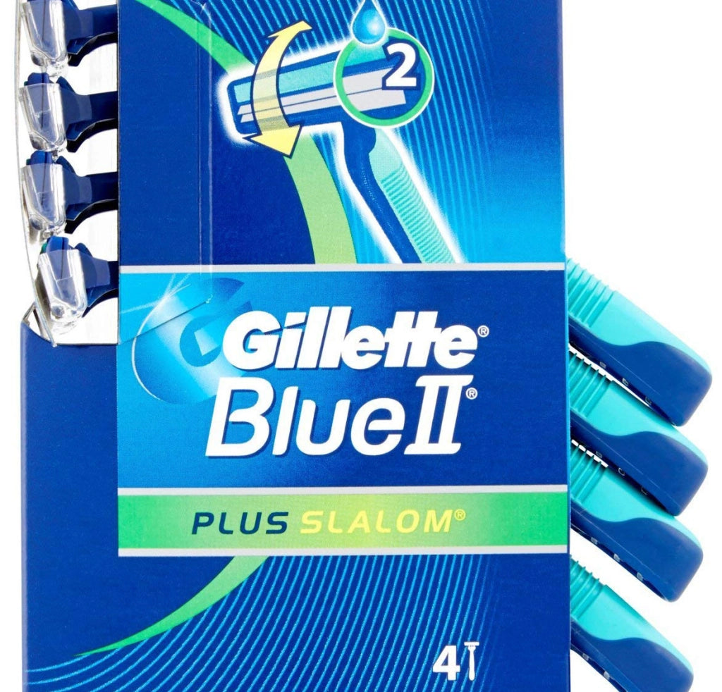GILLETTE RASOI USA E GETTA  BLU II SLALOM PLUS X4 PZ RASATURA PERFETTA