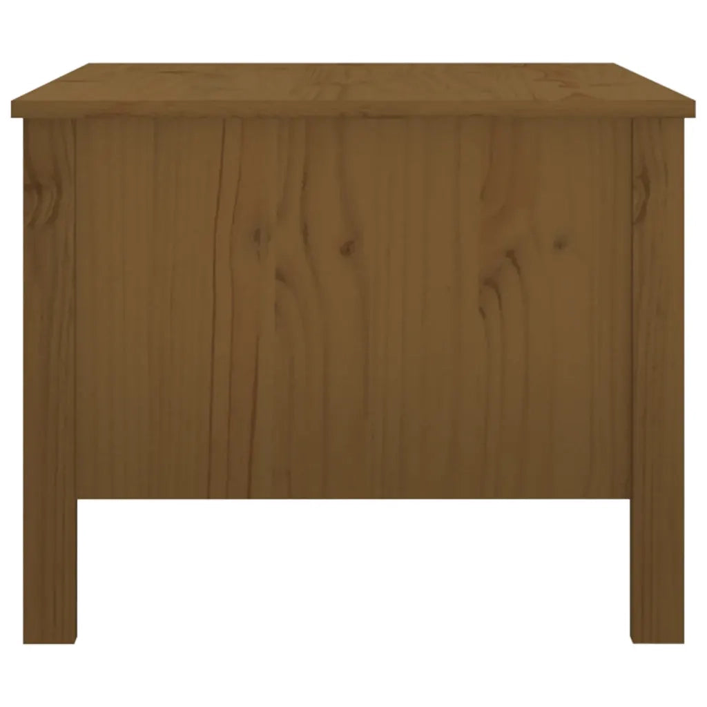 Tavolino da Salotto Miele 100x50x40 cm Legno Massello di Pino