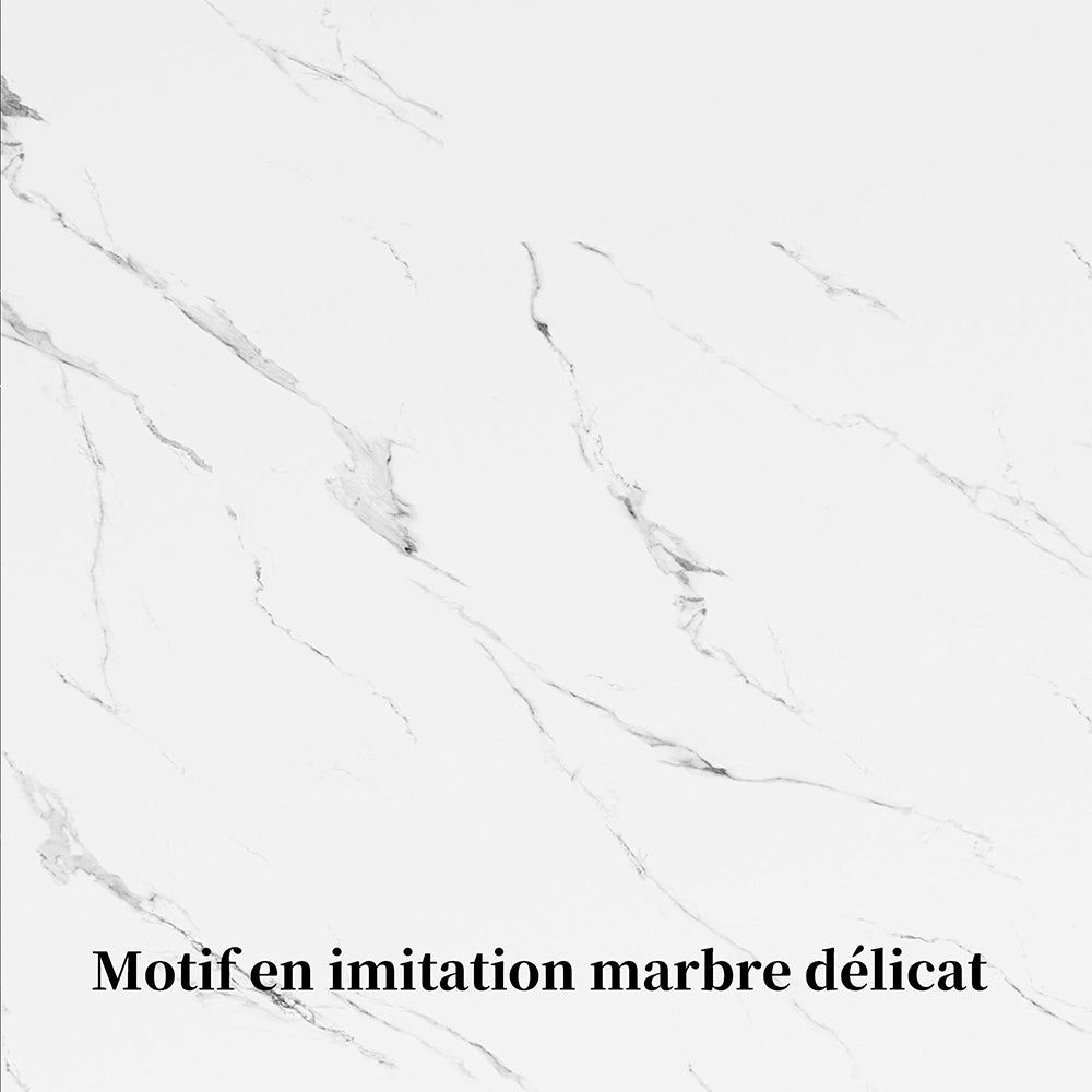 Tavolo allungabile in marmo - Xylo - 120-160x80x76 cm - Pi¨¨tement a farfalla