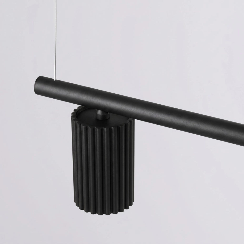 Lampadario KARBON 4 nero