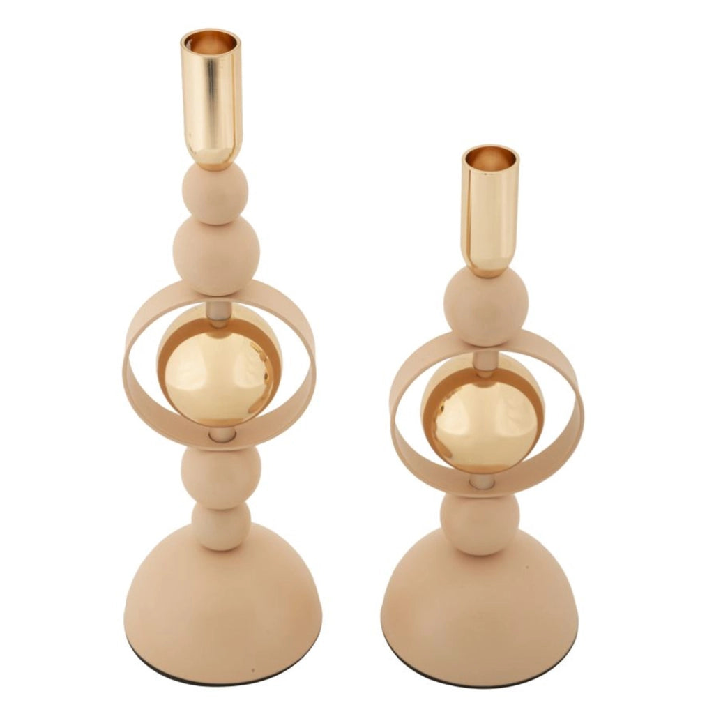 Portacandela VKH928, Oro, Acciaio, 10x10x33 cm