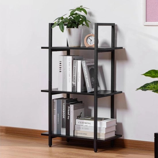 Libreria - Design Mid-Century Modern - 1 pezzo - Metallo e Legno di Teak - 57 x 95 x 28 cm