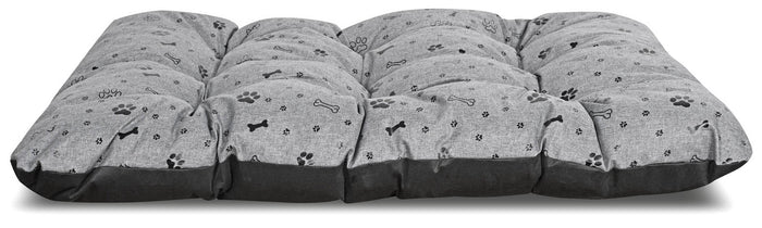 AIO FACTORY 120x80 cm PRESTIGE Letto per cani impermeabile Ossa nere