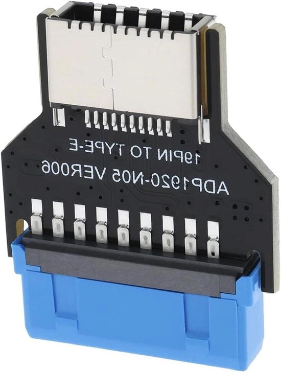 Adattatore USB 3.0 a USB 3.1/3.2 Type-C per pc-pannello - Estensione con connettore interno 19-pini