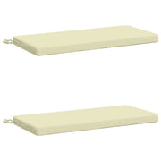 Cuscini per Panchina a 2 Pezzi SOEST 2 pz 100% Poliestere Crema 948651