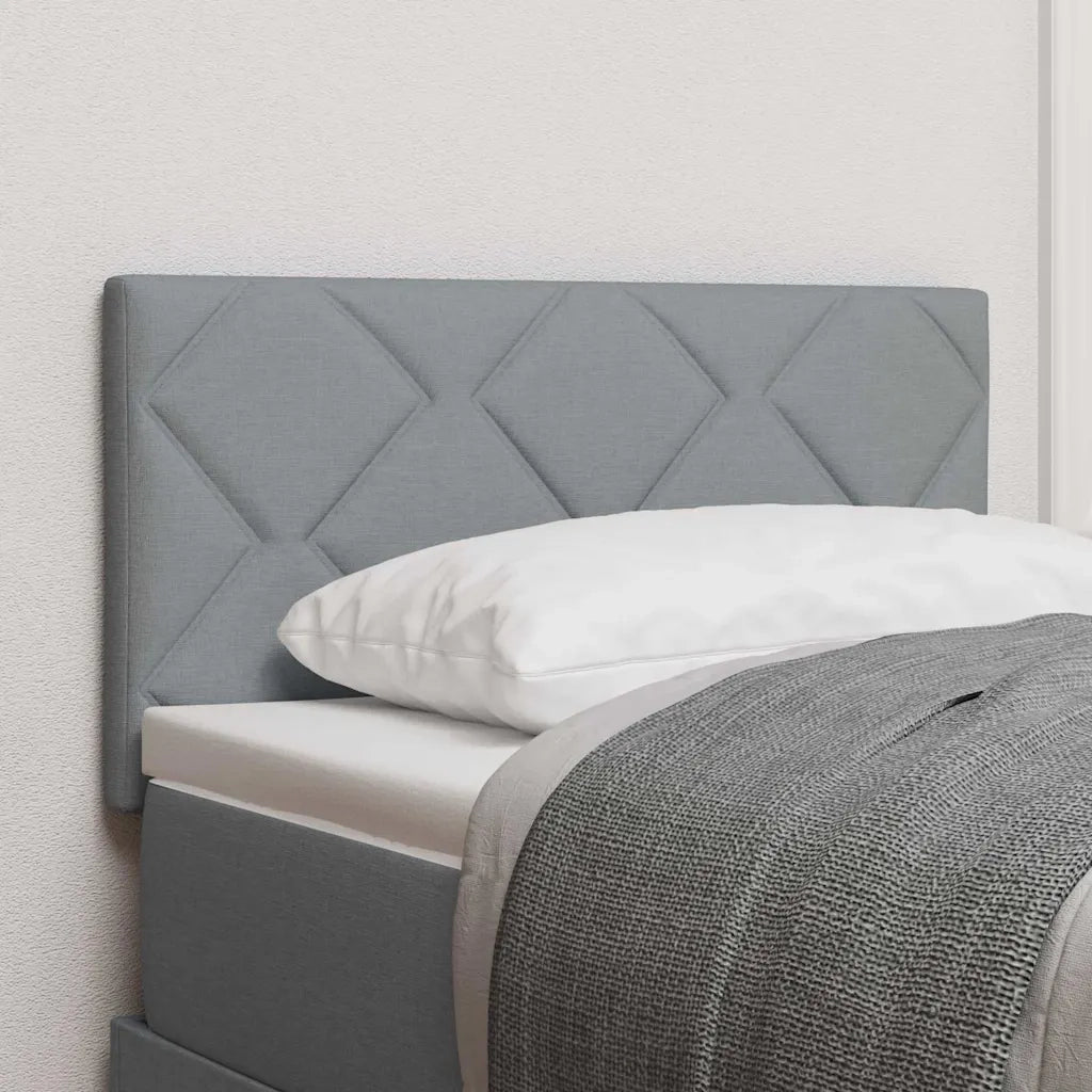 Testiera-Testata-Testiera Decorativa Grigio chiaro 80 cm Pelle Sintetica 803288