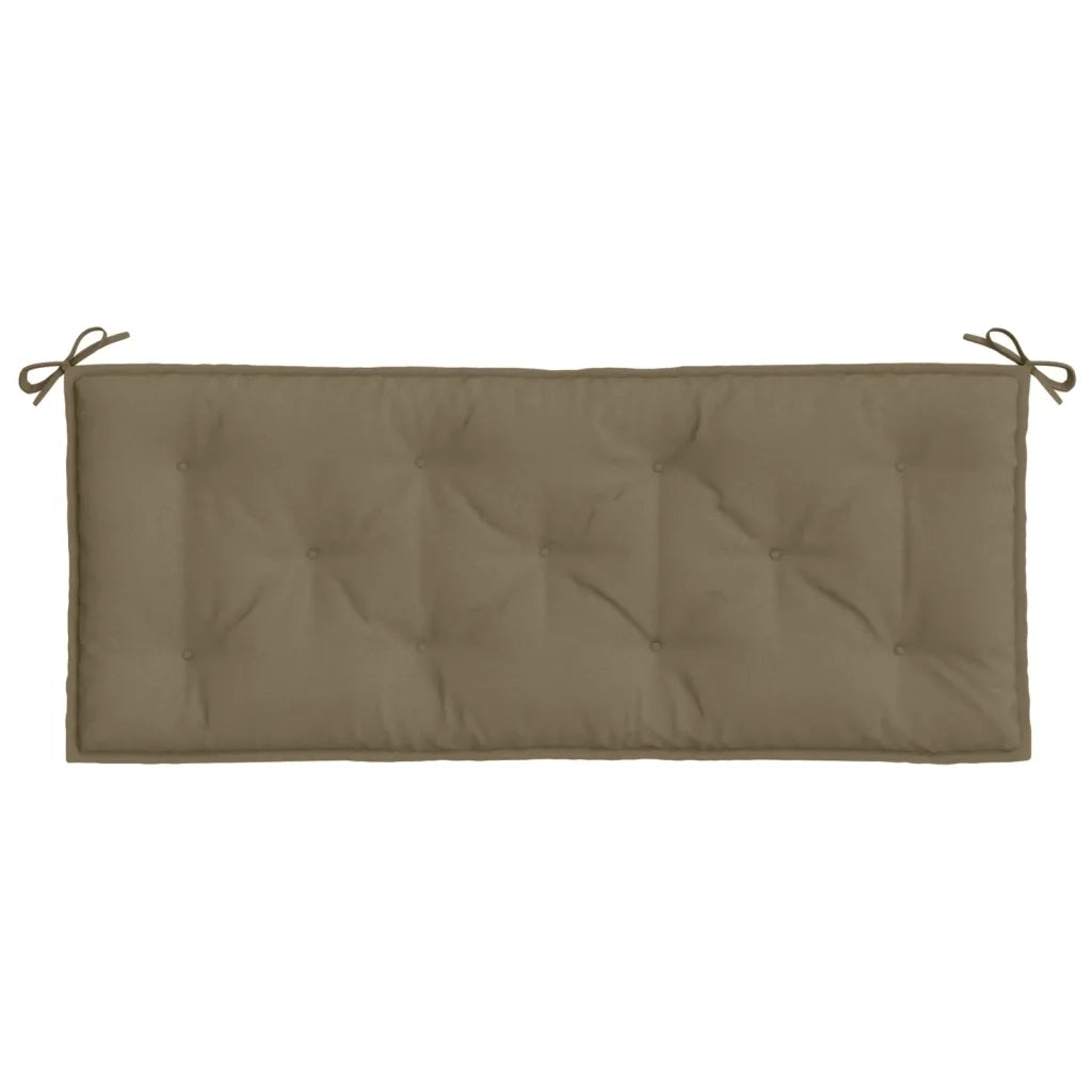 Cuscino per Panca da Giardino Tortora MÃ©lange 120x50x7cm