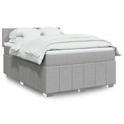vidaXL Giroletto a Molle con Materasso Grigio Chiaro 140x190cm Tessuto
