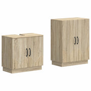 Set di Armadi da Bagno da 2 Pezzi HOORN Rovere Sonoma 3417632
