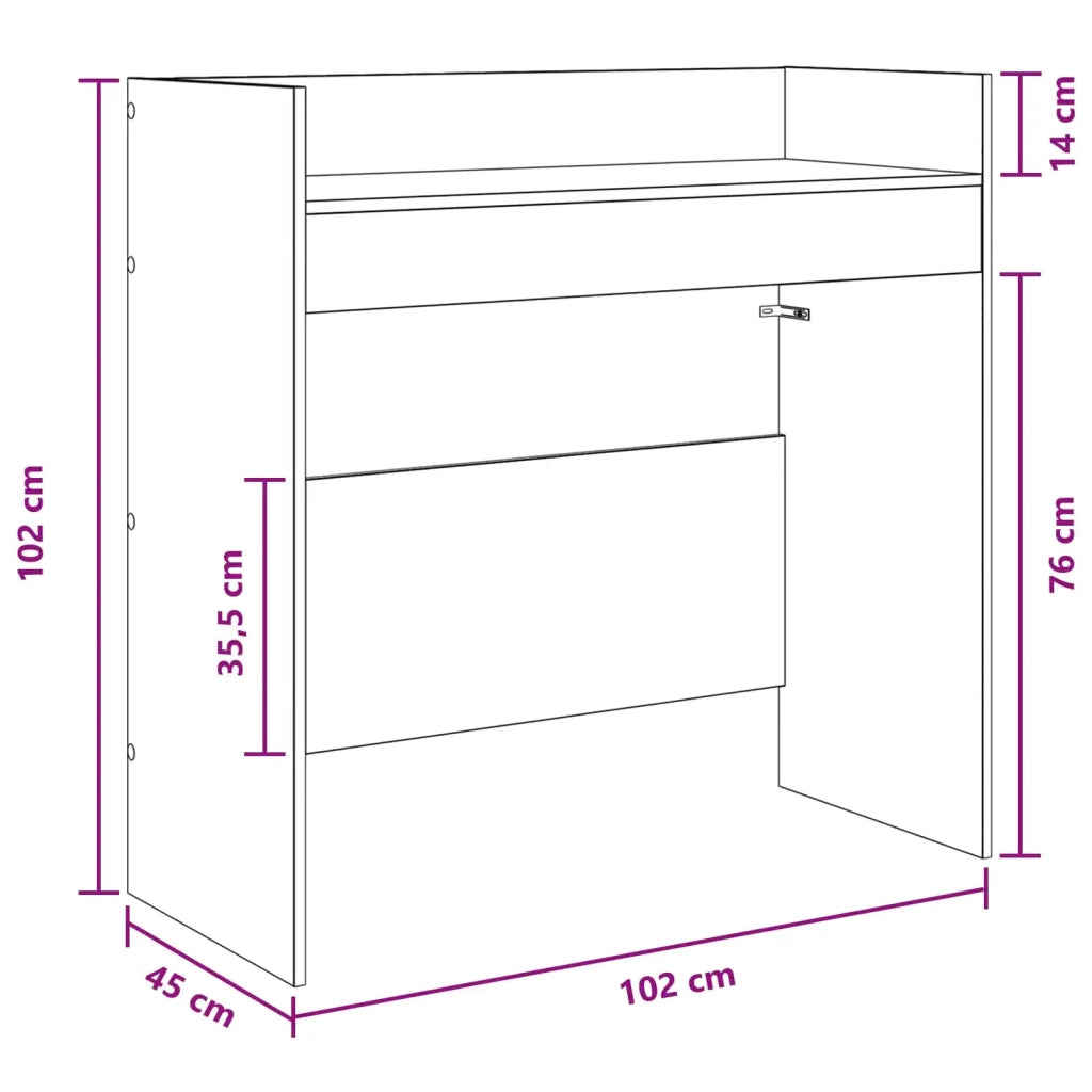 Tavolo DJ Bianco 102 x 45 x 102 cm Legno ingegnerizzato 8006740