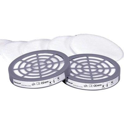 FILTRO X RESPIRATORE A MASCHERA M6400 DELTAPLUS - M6000 PRE P2 CF=PZ 6 + 2 ADATTATORI- 1 confezioni