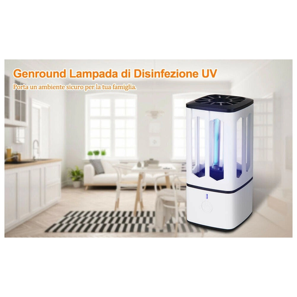 Trade Shop - Lampada Sterilizzatrice Germicida Con Raggi Uv C Uvc Sanificatore Portatile Usb -