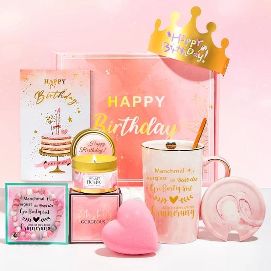 Idee di regalo personalizzato per una donna, regalo di compleanno per una migliore amica, regalo di compleanno per una collega, pacchetto di regali per donne, set di tazze da caffè divertenti, 30, 40, 50 idee di regalo per donne