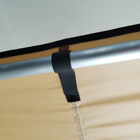 Tendalino da Tetto Auto Laterale e Impermeabile 2.5x1.6m in Tessuto Oxford e Alluminio Cachi