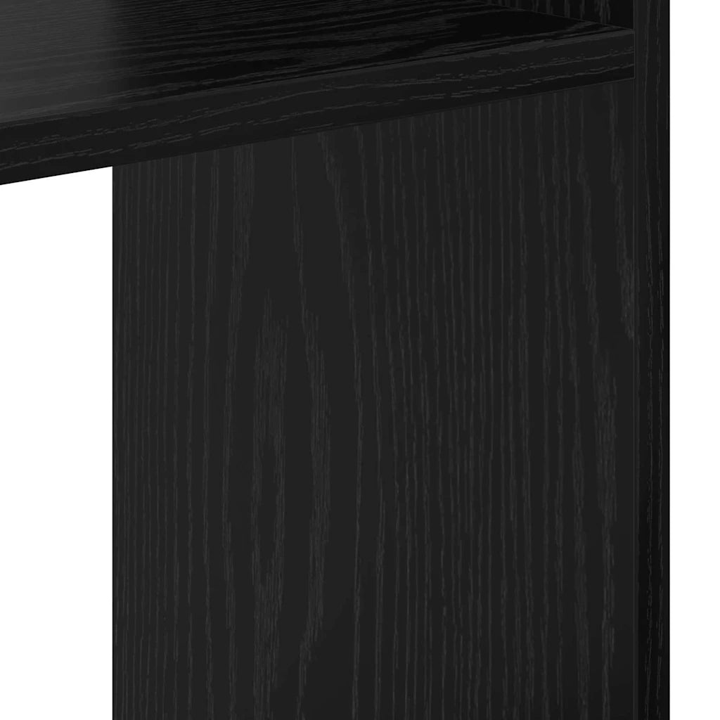 vidaXL Armadio per Libri Rovere nero 92 x 29 x 188 cm