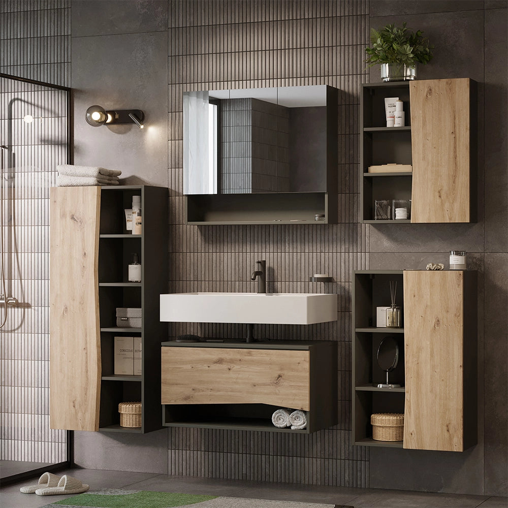 Vicco Set di mobili da bagno Artigiano 5 parti