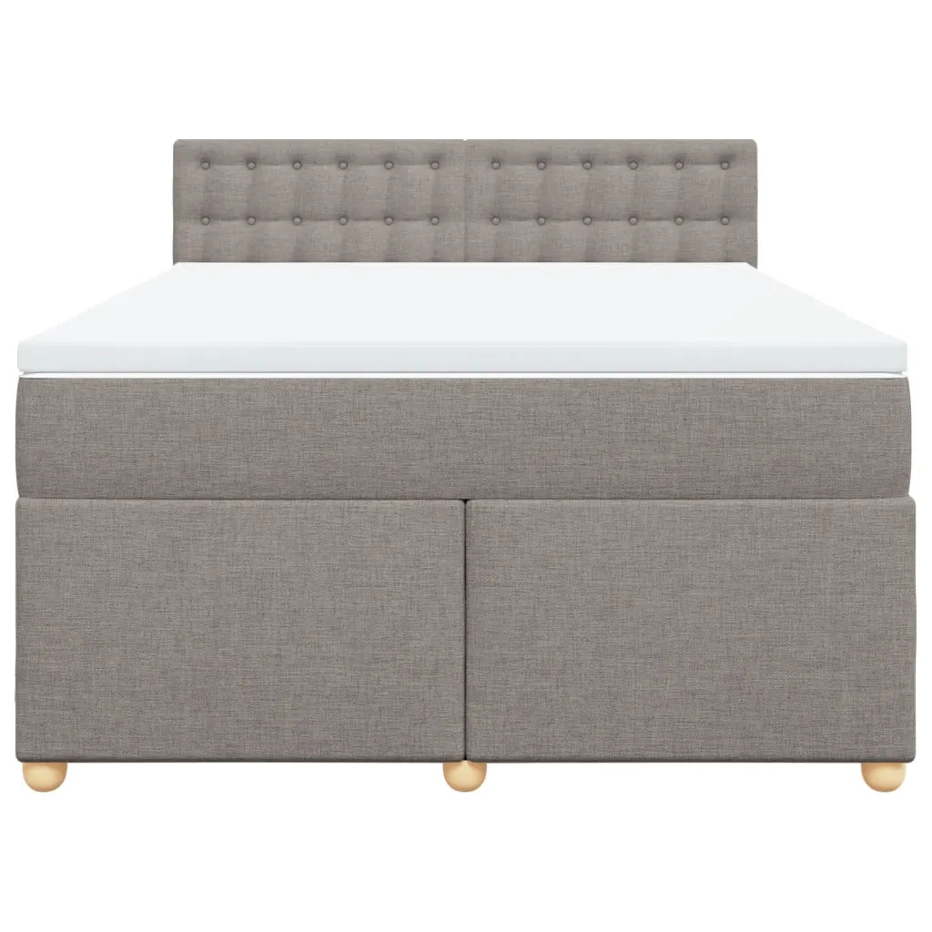 Giroletto a Molle con Materasso Tortora 140x190 cm in Tessuto 3286693