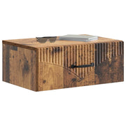 Comodino | Armadio da Notte | Mobiletto da notte a muro Legno antico 49 x 34,5 x 20 cm