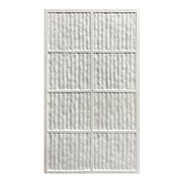 Set 12 Pannelli Decorativi Area 8,6 mq 120x60x2,5 cm Rivestimento Murale Effetto Pietra Graffiata 3D in PU Ossidana