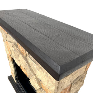 Camino a Bioetanolo da Pavimento 105x38x100 cm Belluno Effetto Finta Pietra