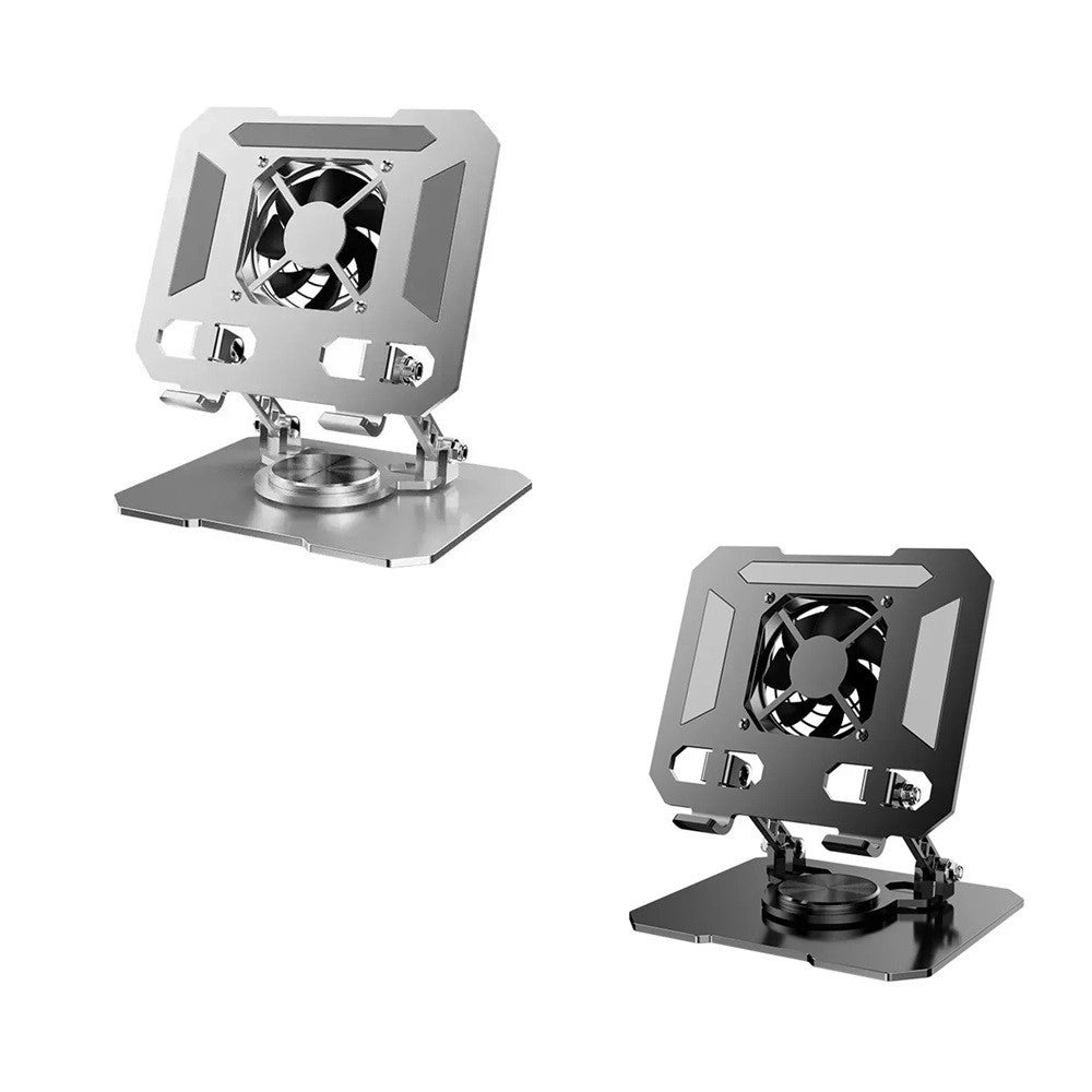 Trade Shop - Supporto Regolabile Per Smartphone Tablet Con Ventola Raffreddamento Rotazione 360° Q-zj268 -