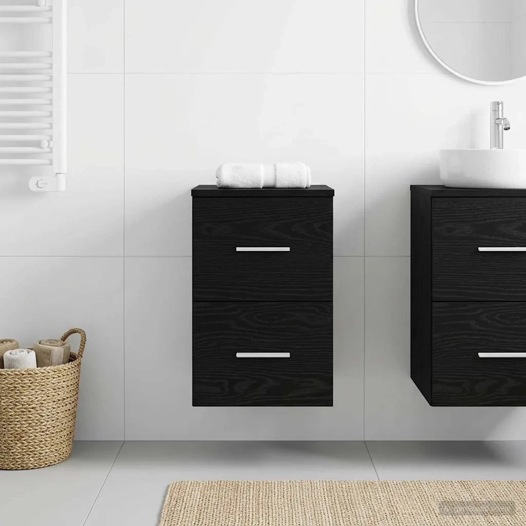 Armadio Bagno In-between Rovere Nero 30 x 35 x 50 cm 890359