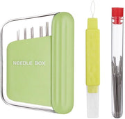 Kit di ago magnetico portatile - Ago magnetici - 20 ago a punta affilata - Acciaio inox - Progettazione di scatola trasparente - Facile da usare - Ogni ago magnetico
