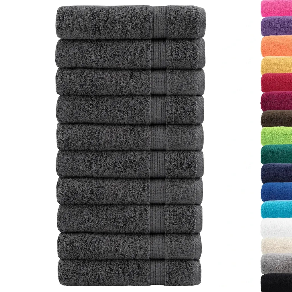 Asciugamani Premium SOLUND 50 pz Antracite 50x100 cm 600 g/m² 137159